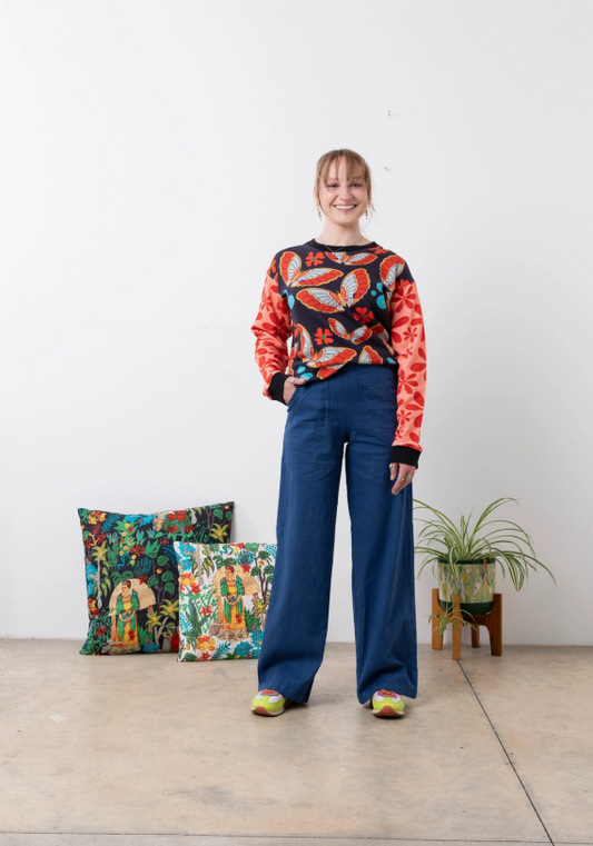 BIRD & BLOSSOM - Daisy Jumper Butterfly Print