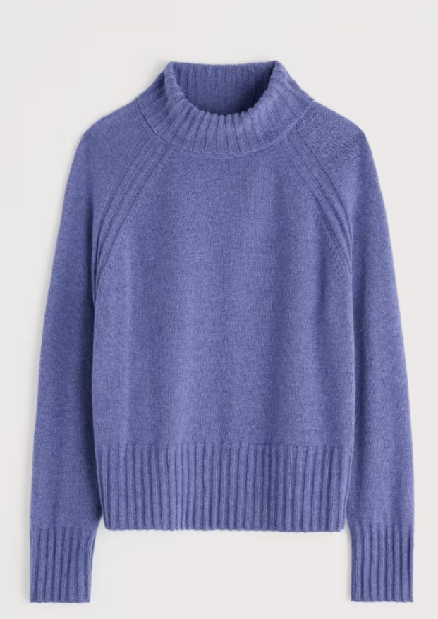 SEASALT CORNWALL - Basset Cove Merino Wool Jumper - Bilberry