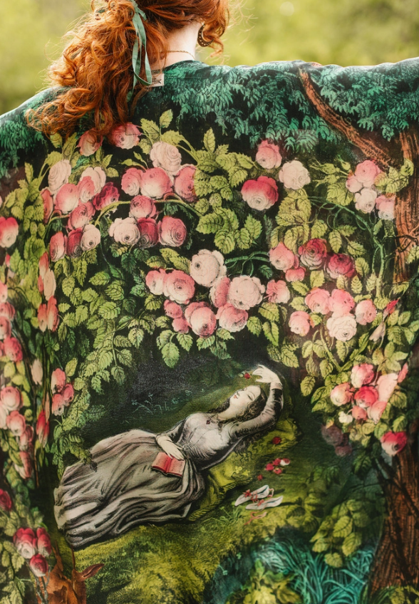 *PRE-SALE Market of Stars - The Daydreamer Goddess Duster Kimono w/ Florals & Rabbits