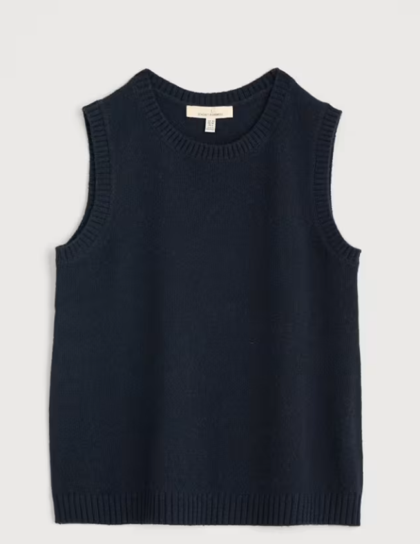 SEASALT CORNWALL - East View Knitted Vest - Maritime