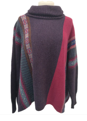 ERIBÉ Knitwear - Bramble Montrose Cowl Sweater 100% Merino Lambswool