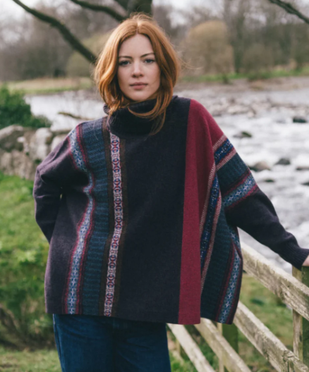ERIBÉ Knitwear - Bramble Montrose Cowl Sweater 100% Merino Lambswool