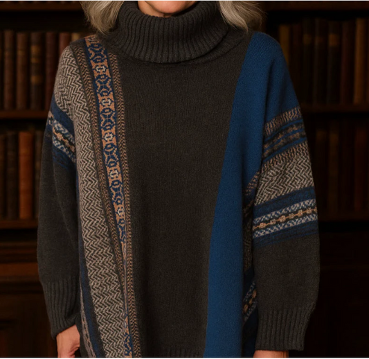 ERIBÉ Knitwear - Hermes Montrose Cowl Sweater 100% Merino Lambswool