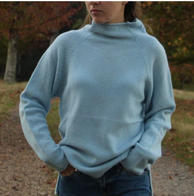 ERIBÉ Knitwear -  Corry Raglan Sweater - Angelite