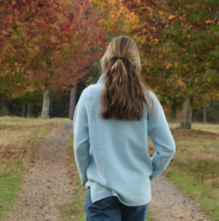 ERIBÉ Knitwear -  Corry Raglan Sweater - Angelite
