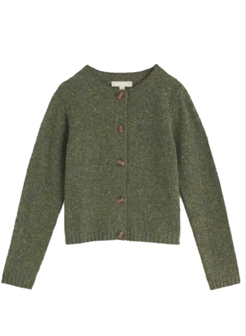 SEASALT CORNWALL - Dawson Pick Merino Rich Cardigan - Alpine