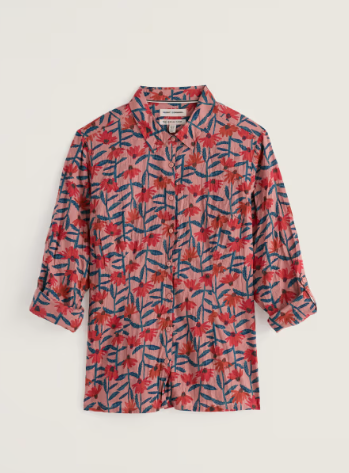 SEASALT CORNWALL - Larissa Shirt - Echinacea Stems Rosehip