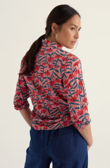 SEASALT CORNWALL - Larissa Shirt - Echinacea Stems Rosehip
