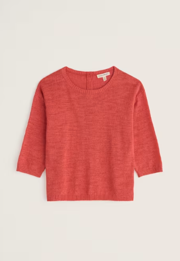 SEASALT CORNWALL - Knavock Plain Jumper Made With Linen & Organic Cotton