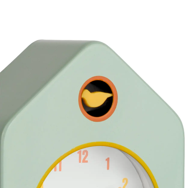FISURA - Little House Alarm Clock - Green Metal