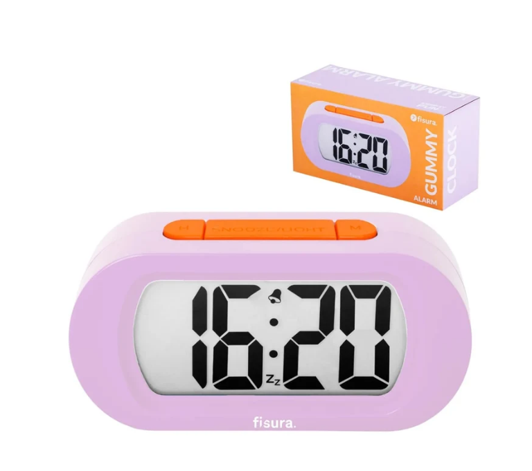 Fisura - Gummy Alarm Clock - Pink