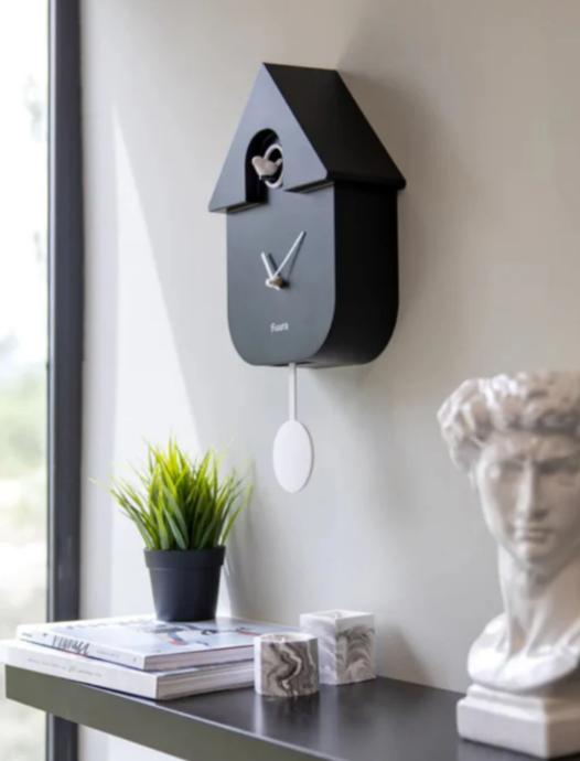 Fisura - CUCKOO clock - Black