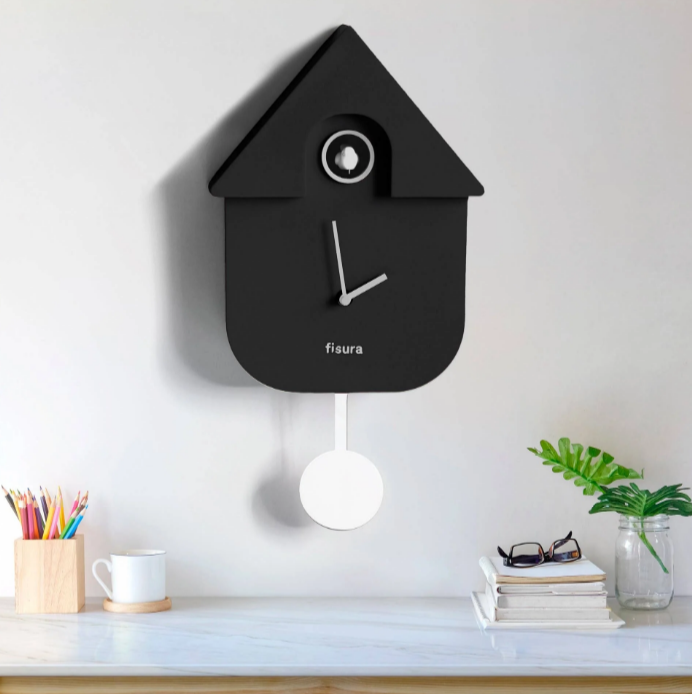 Fisura - CUCKOO clock - Black