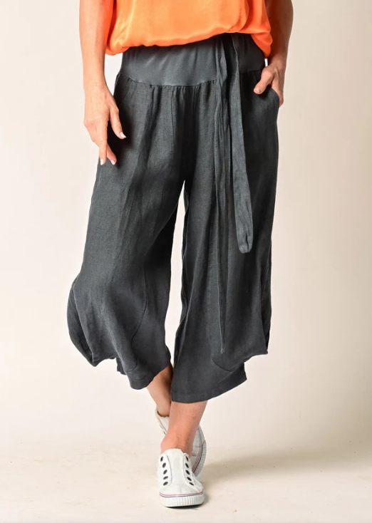 IMAGINE FASHION - Addison Linen Pant in Granite