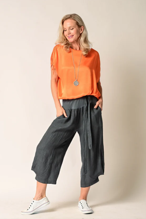 IMAGINE FASHION - Addison Linen Pant in Granite