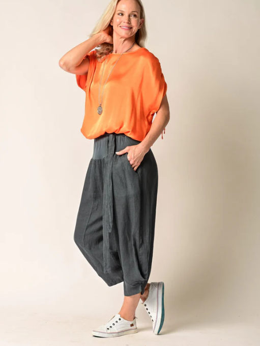 IMAGINE FASHION - Addison Linen Pant in Granite