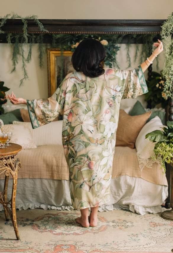 *PRE-SALE Market of Stars - Fleur De Soleil Opera Duster Kimono Robe w/ Florals