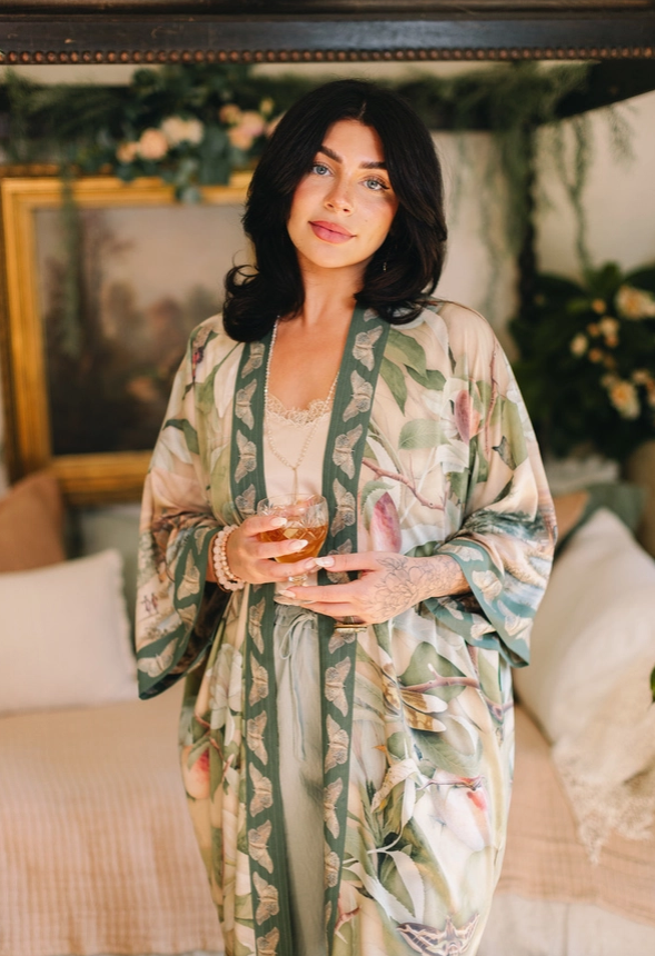 *PRE-SALE Market of Stars - Fleur De Soleil Opera Duster Kimono Robe w/ Florals