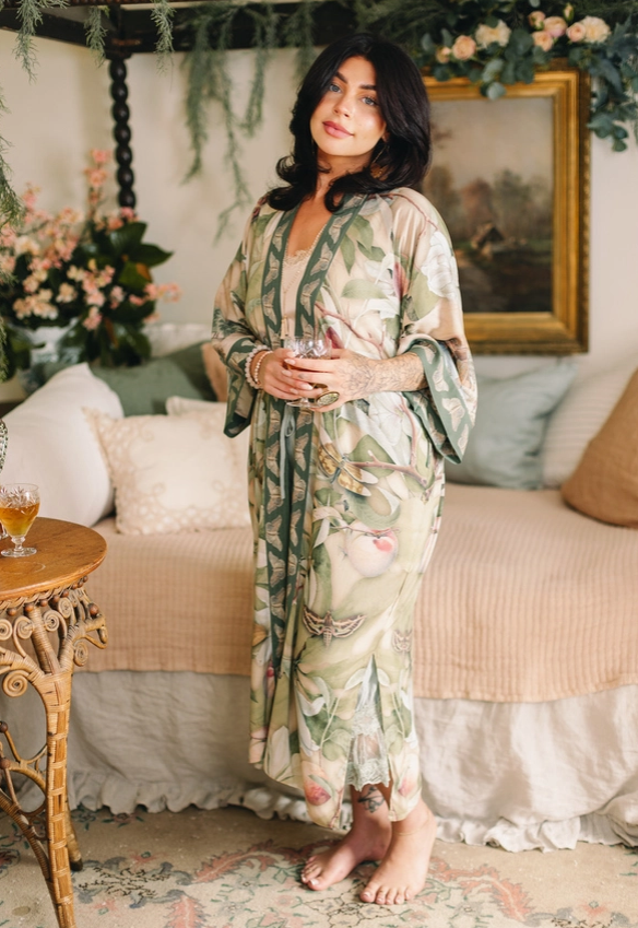 *PRE-SALE Market of Stars - Fleur De Soleil Opera Duster Kimono Robe w/ Florals