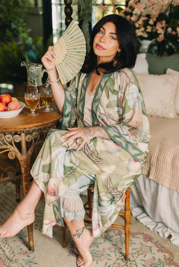 *PRE-SALE Market of Stars - Fleur De Soleil Opera Duster Kimono Robe w/ Florals