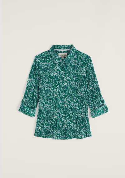 SEASALT CORNWALL - Larissa Shirt - Woodland Floral Dark Stem