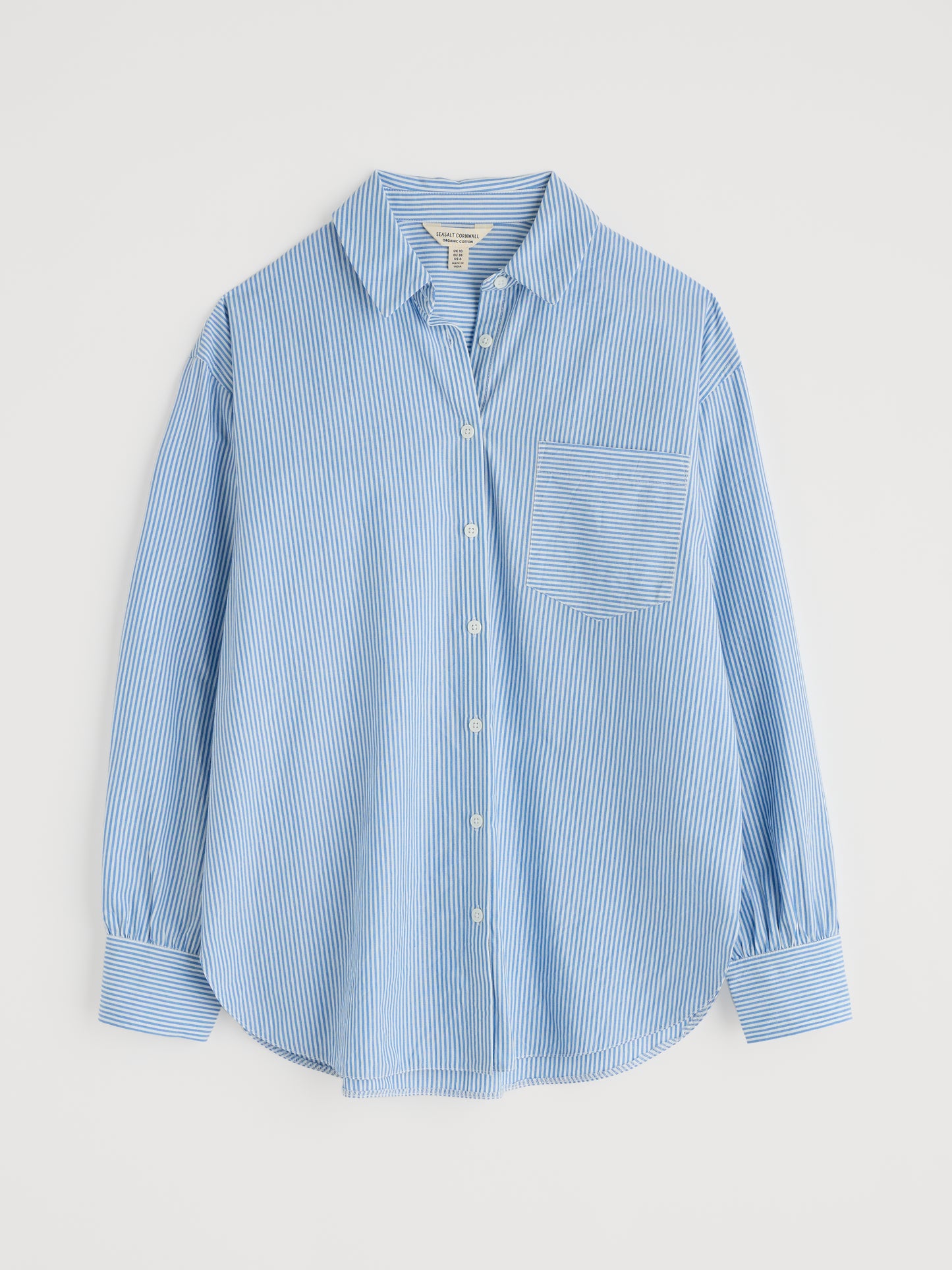 SEASALT CORNWALL -  Sea Path Oversized Poplin Shirt - Sunrise Skipper