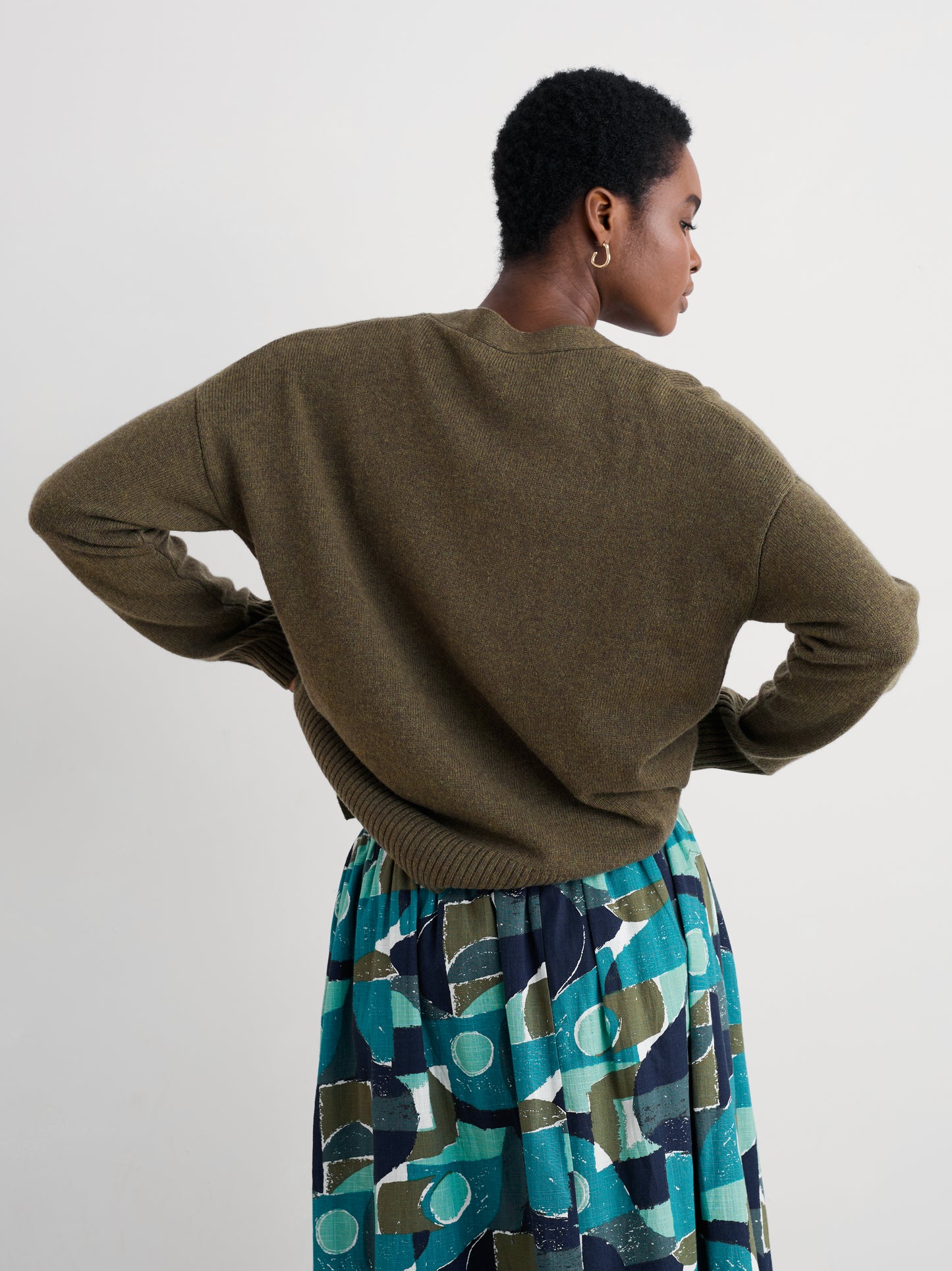 SEASALT CORNWALL - Senara Cardigan - Rich Olive