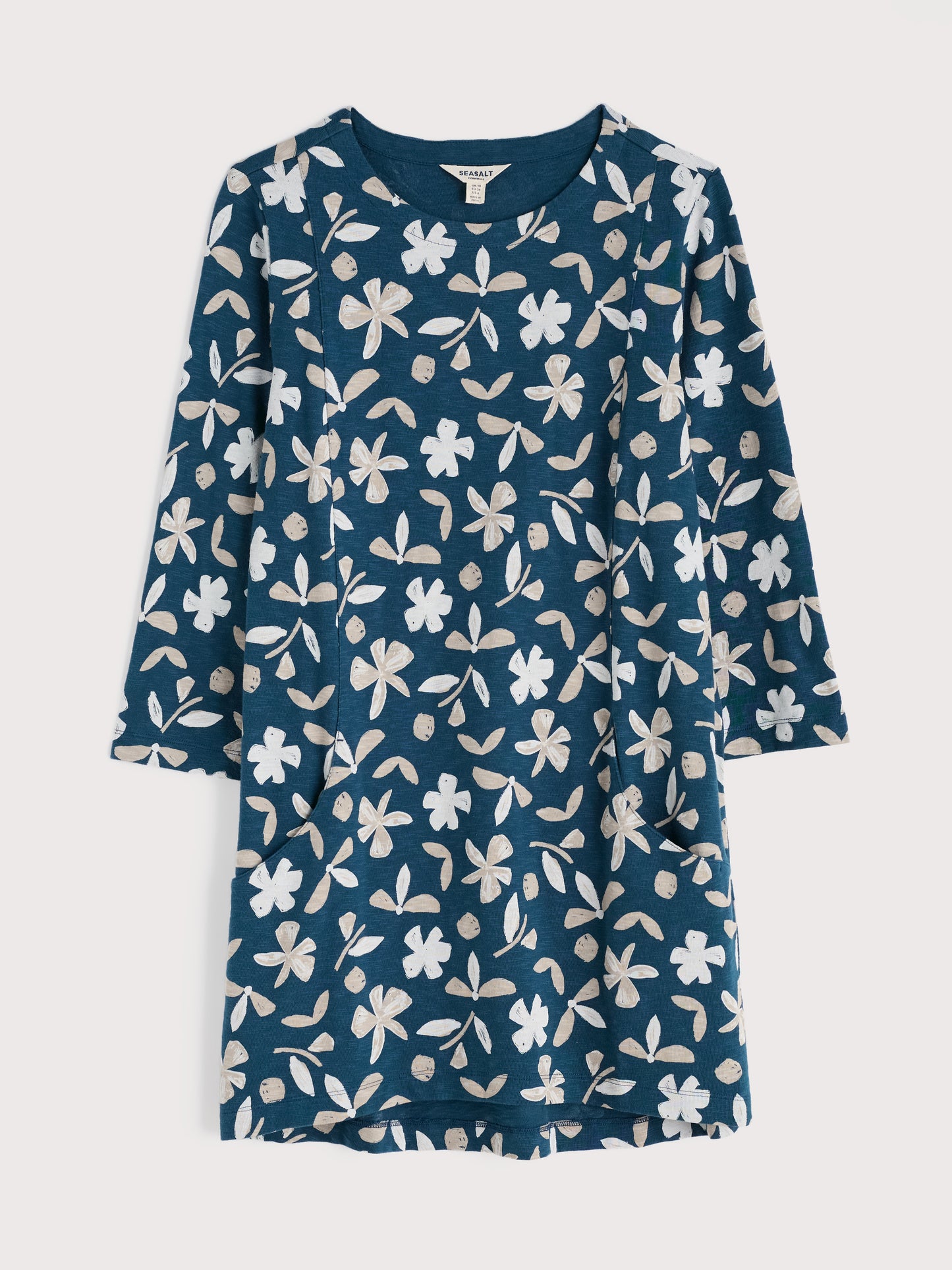 SEASALT CORNWALL - Shore Foraging Tunic - Organic Shapes Dark Lugger