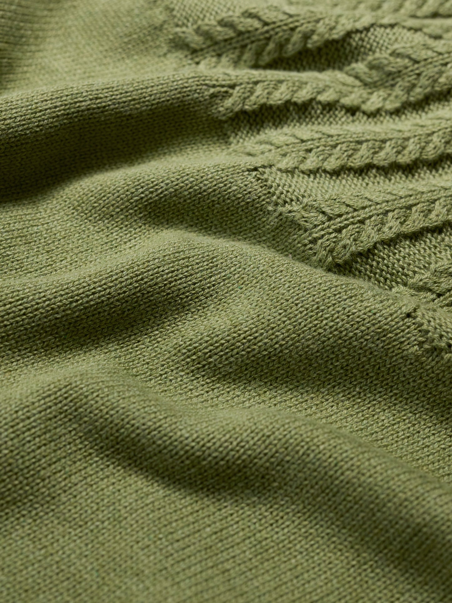 SEASALT CORNWALL - Stone Chat Organic Cotton Jumper - Moss