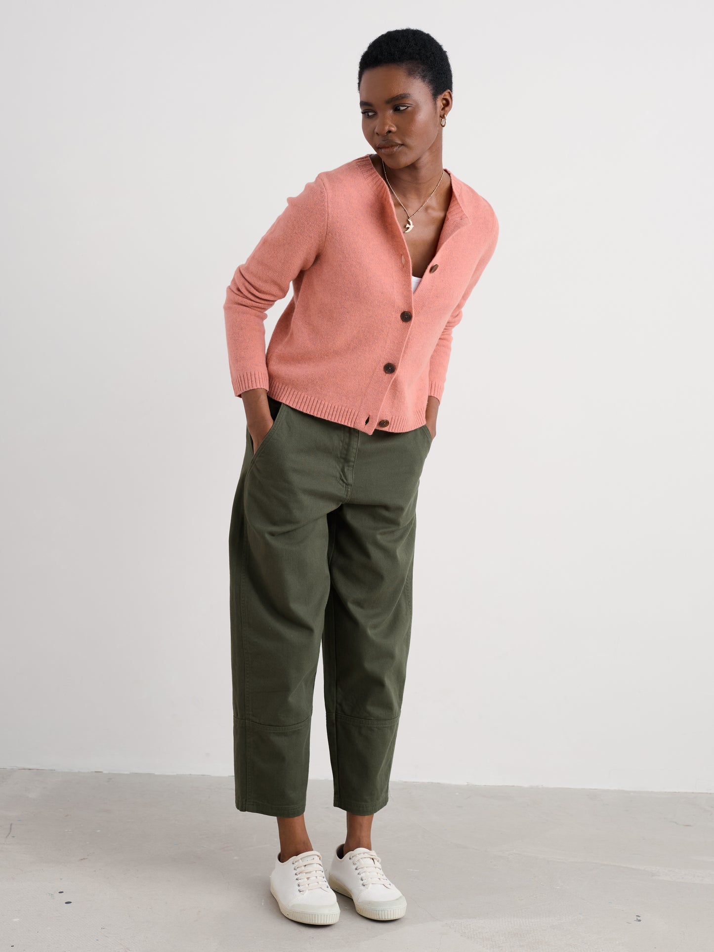 SEASALT CORNWALL - Tern Tide Cardigan - Dusty Rose