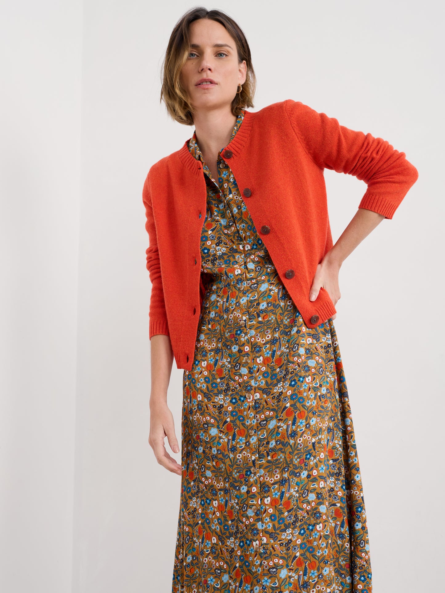 SEASALT CORNWALL - Tern Tide Cardigan - Mandarin