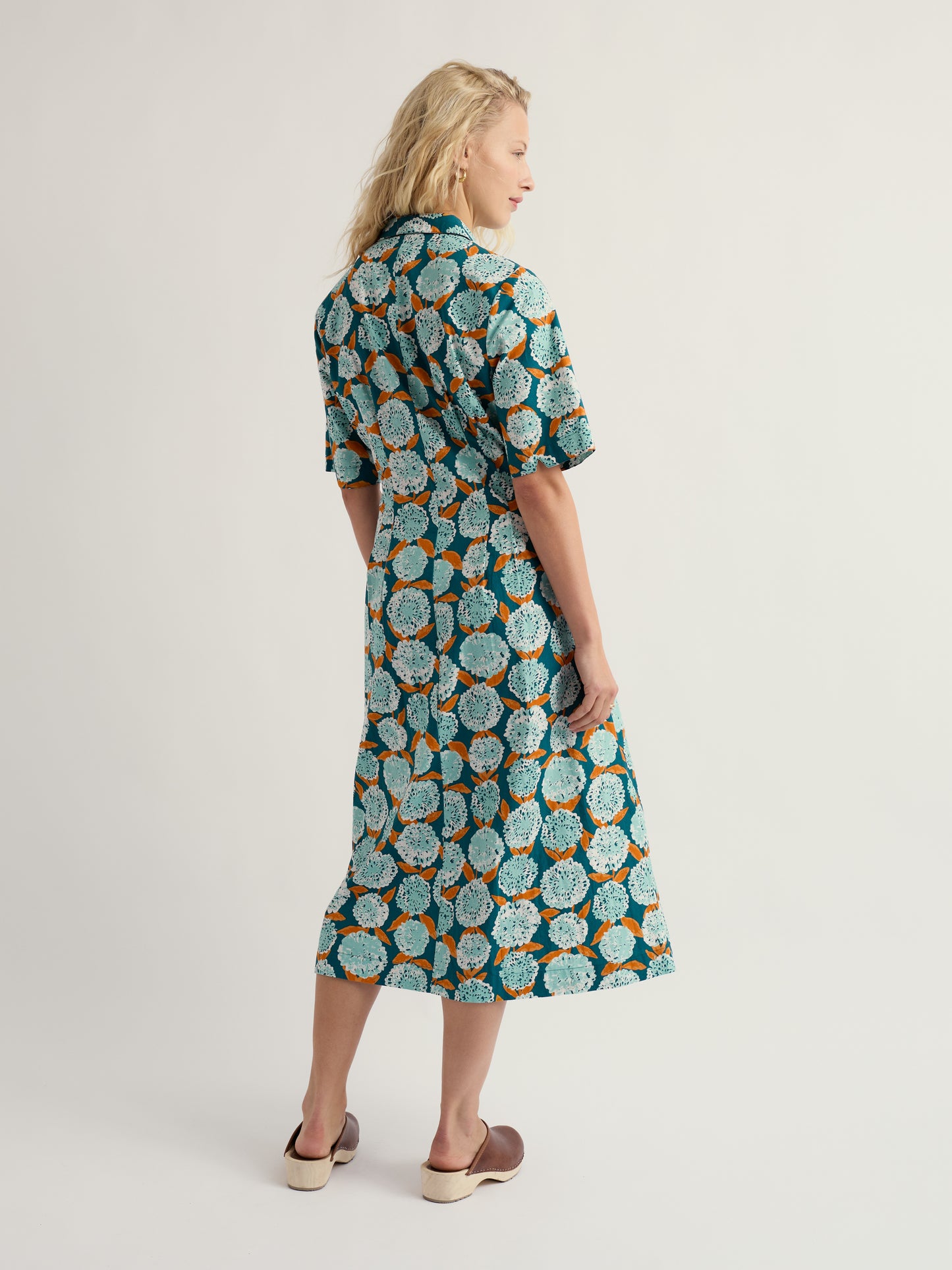 SEASALT CORNWALL - Wild Liquorice Shirt Dress - Painted Marigold Dark Wreckage