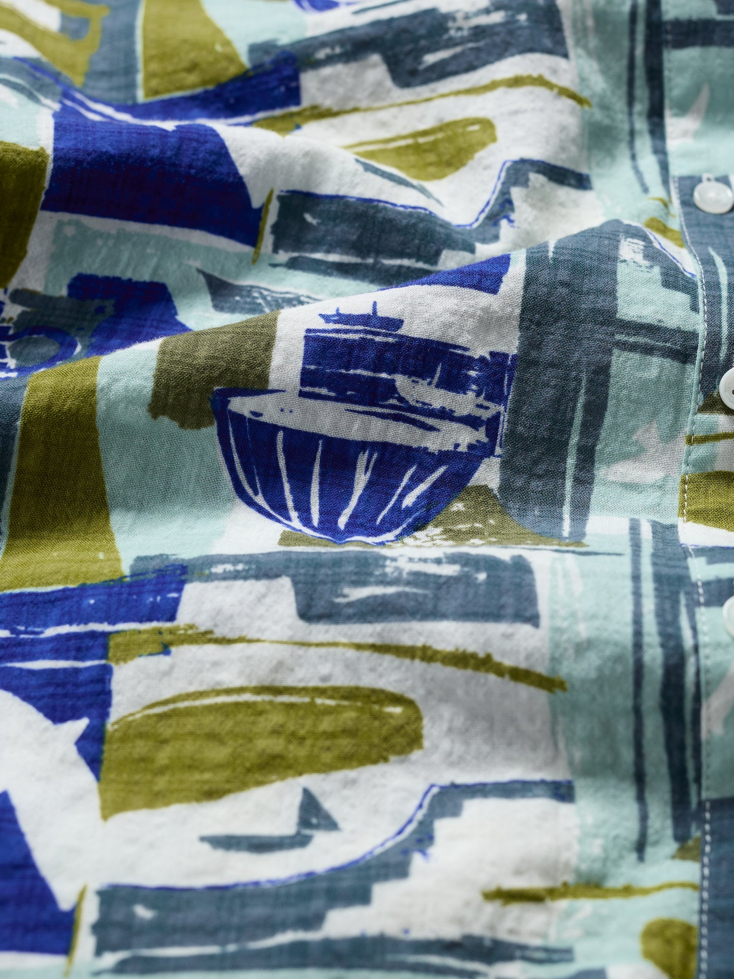 SEASALT CORNWALL - Wren Flutter Shirt - Window scape Sketch Chalk