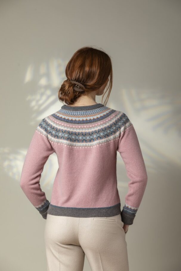 ERIBÉ Alpine Short Sweater Vintage Pink
